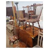 5pc Dinette Set with Cherry Drop Leaf Table