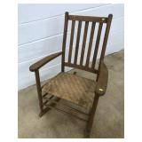 Woven Seat Rocking Chair