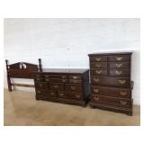 3 Pc. Crawford Mahogany Bedroom Suite