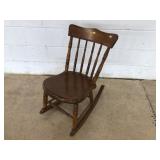 Oak Spindle Back Rocker