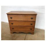 Crawford 3-Drawer Maple Chest of Drawers