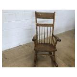 Vtg. Spindle Back Rocking Chair