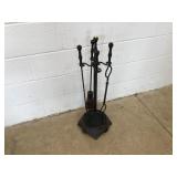 Victorian Style Metal Fireplace Tools