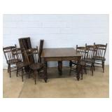 7 Pc. Oak Table Set