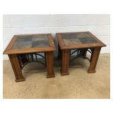 (2) Modern End Tables