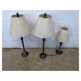 (3) Table Lamps