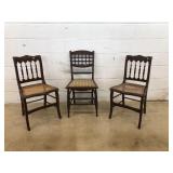 (3) Various Side Chairs