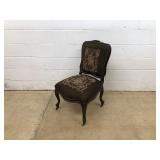 Vintage Needlepoint Side Chair