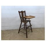 Vintage Softwood High Chair