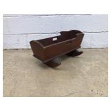 Early Painted Doll Cradle