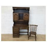 Modern 2-Part Wooden Desk