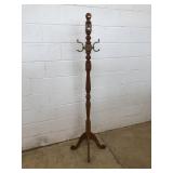 Oak Modern Clothes Tree