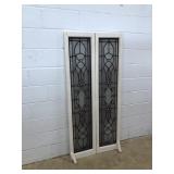 (2) Stain Glass Mirror