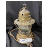 Brass Plated Electrified Lantern