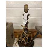 Turned Wood Table Lamp