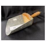 Vintage Wood and Galvanized Feed Scoop