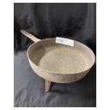 Primitive 3 Footed Cast Iron Skillet