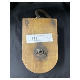 Primitive Wooden Pulley