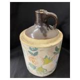 Stoneware Decorated Jug Crock