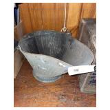 Early Galvanized Ash Bucket