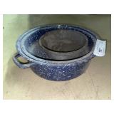 (4) Enamelware Pans