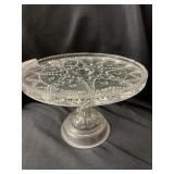 Pattern Glass Cake Stand