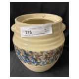 Stoneware Sponge Decorated Storage Crock