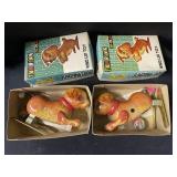 (2) Japan Tin Litho Wind Up Toys