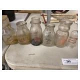 Pint Milk Bottles- Queen Dairy, Musser, etc.