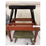 (3) Wooden Stools