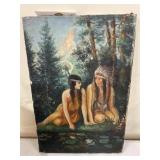 Vintage Oil on Canvas Painting