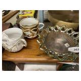 Northwood Carnival Bowl & (2) China Cups