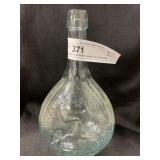 Glass Aqua Flask- Jenny Lind-Fislerville Glass Wor