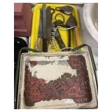 Knives, Metalwares, Tiger Tin w/ Handles