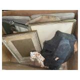 Vtg. Picture Frames & Print Block