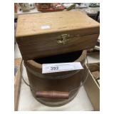 Tapered Stave Bucket, Wooden Box, True Value