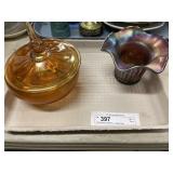 (2) Carnival Dishes, Candy Dish