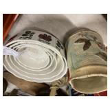 Nest of German Bowls & Majolica Pitcher