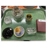 Fluid Lamp Base, Inkwells, Flower Frog, etc.