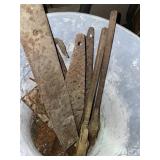 Vtg. Hinges & Pipe Wrenches