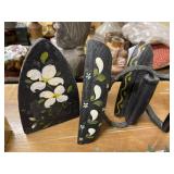 (3) Paint Decorated Flat Irons