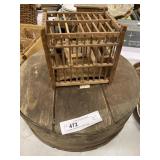 Circular Cheese Box, Bird Cage