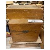 (3) Wooden Vintage Boxes