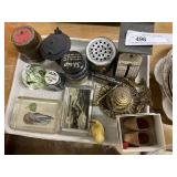 Vintage Glass Paperweights, Savings Bank, Ink Well