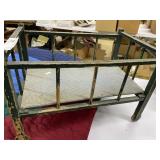 Wooden Rolling Doll Bed