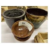 (3) Kohler Contemporary Redware, Jardiniere,