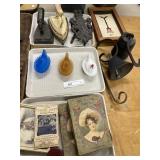 Hens on Nest, Books, Flat Irons, Trivets, Door