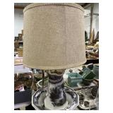 Ironstone Paneled Pitcher & Bowl Lamp