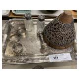 Sterling Silver Napkin Rings, Sterling Rattle,