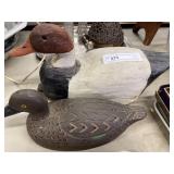 Contemporary Wood Carved Duck Decoy &